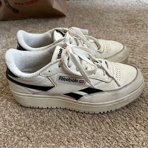 Reebok Women's White and Black Sneakers